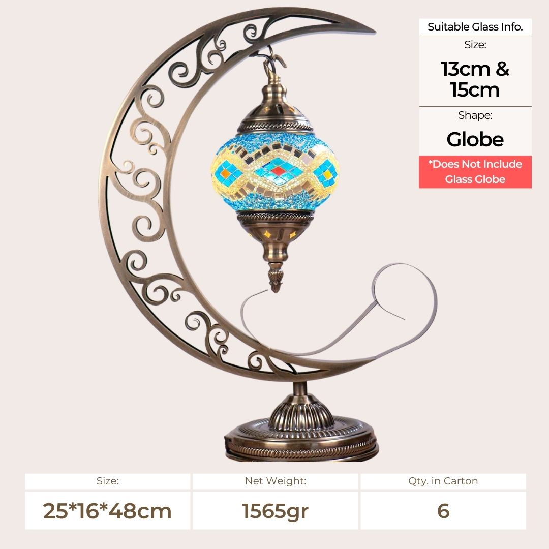 Moon Lamp Metal - (Pack of 6pcs)