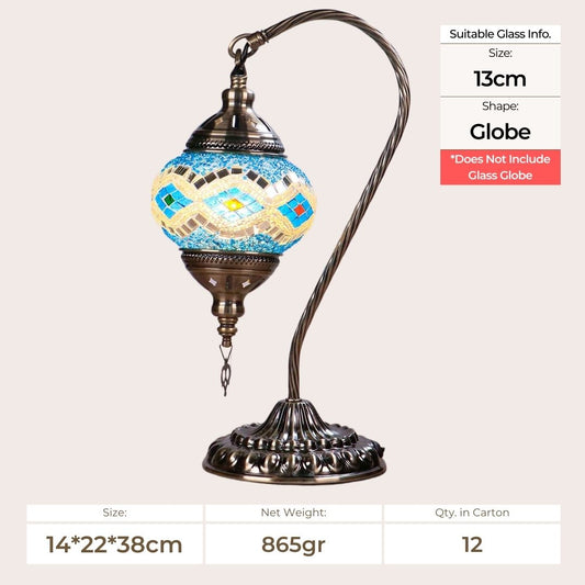 Swan Lamp Metal - (Pack of 12pcs)