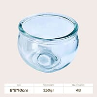 Candle Holder Empty Glass Globe - (Pack of 48pcs)