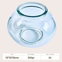 13cm Empty Glass Globe - (Pack of 24pcs)