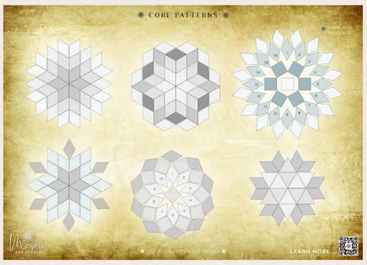 Design Paper for Mosaic Art Workshops (Pack of 100pcs)