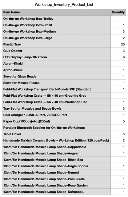 On-the-Go Workshop Setup Kit – 3 Table Pack