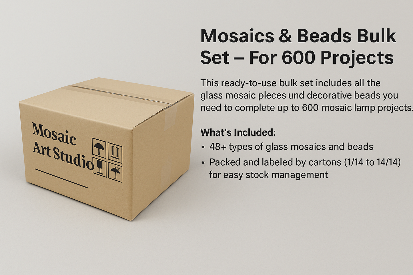 Mosaics & Beads Bulk Set – For 600 Projects